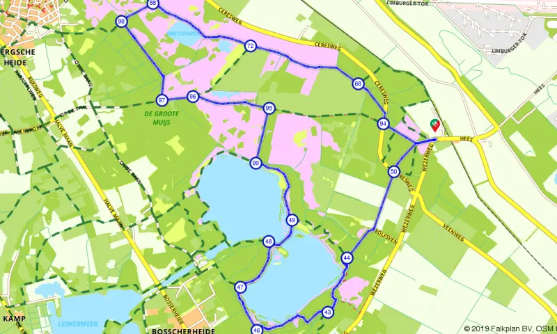 Route in Limburg