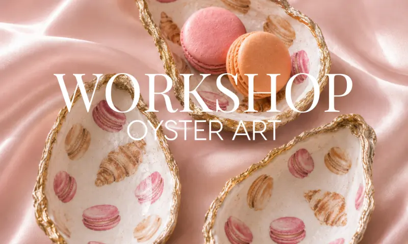 Oesters beschilderen tijdens creatief uitje