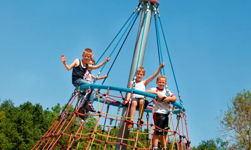 Klimpark met kinderen