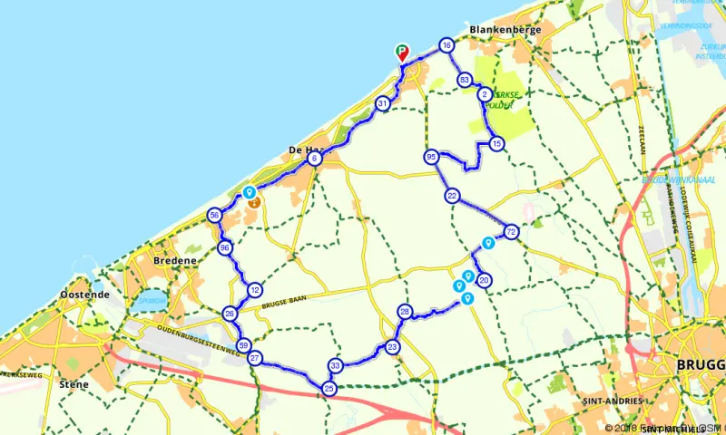 Route in het buitenland