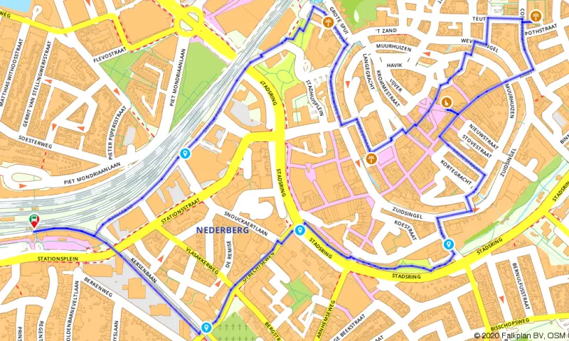 Route in Utrecht