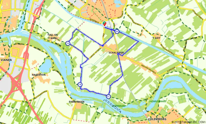 Route in Utrecht