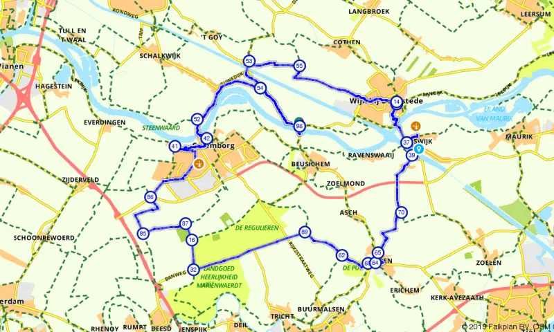Route in Gelderland