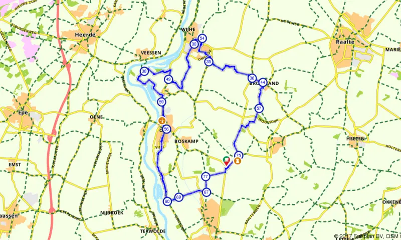 Route in Overijssel