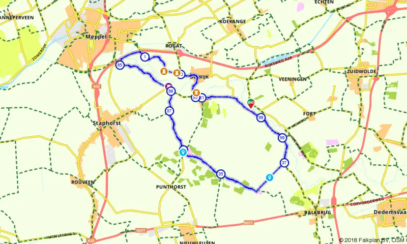 Route in Overijssel