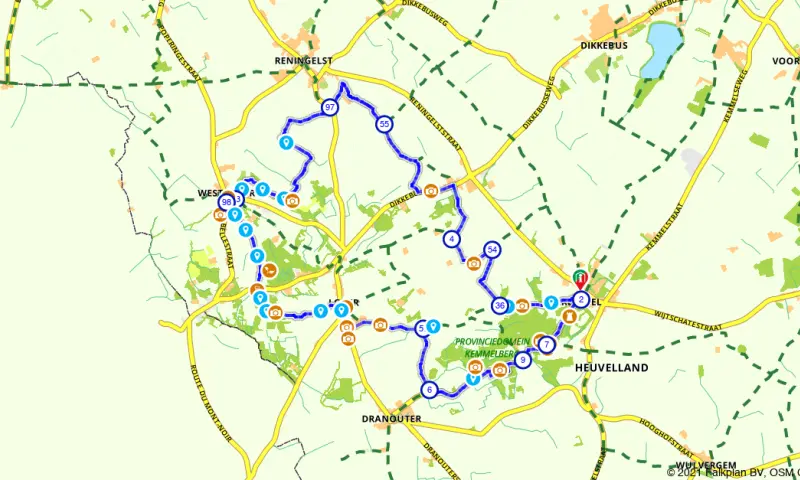 Route in het buitenland
