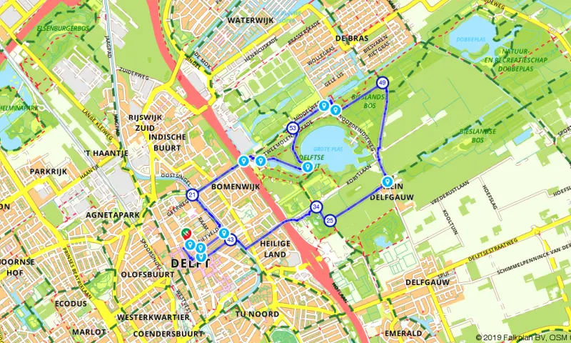 Route Zuid-Holland