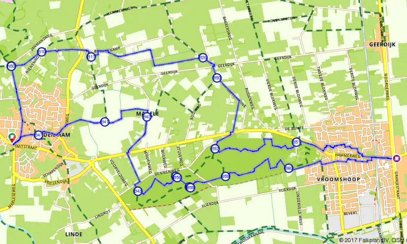 Route in Overijssel