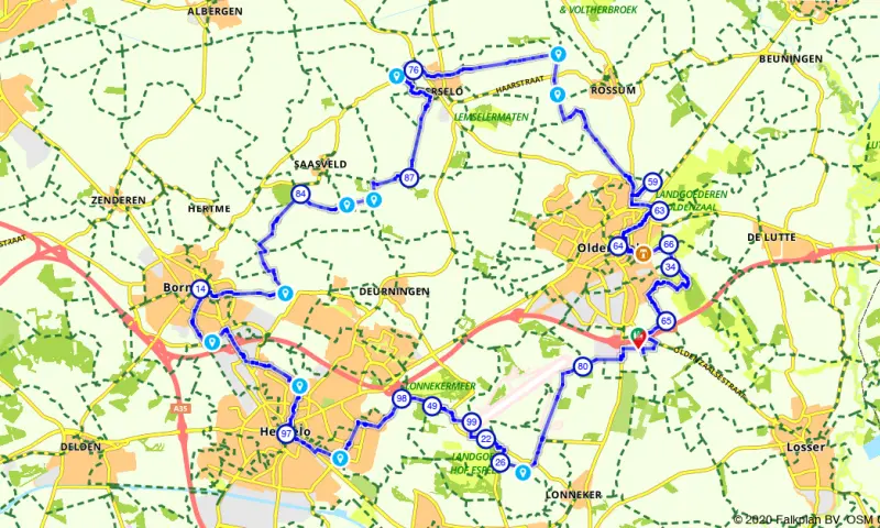 Route in Overijssel
