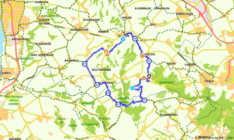 Route in Limburg