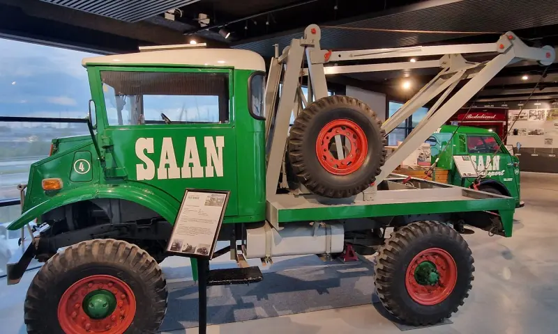 Historische kraan van het Saan Museum