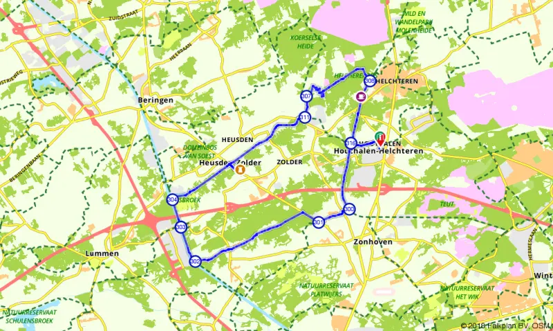 Route in Limburg