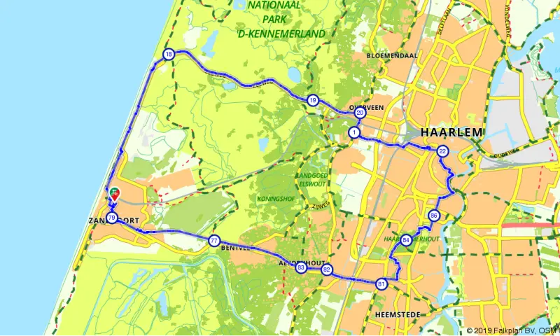 Rondje Zandvoort fietsen