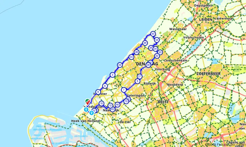 Route Zuid-Holland