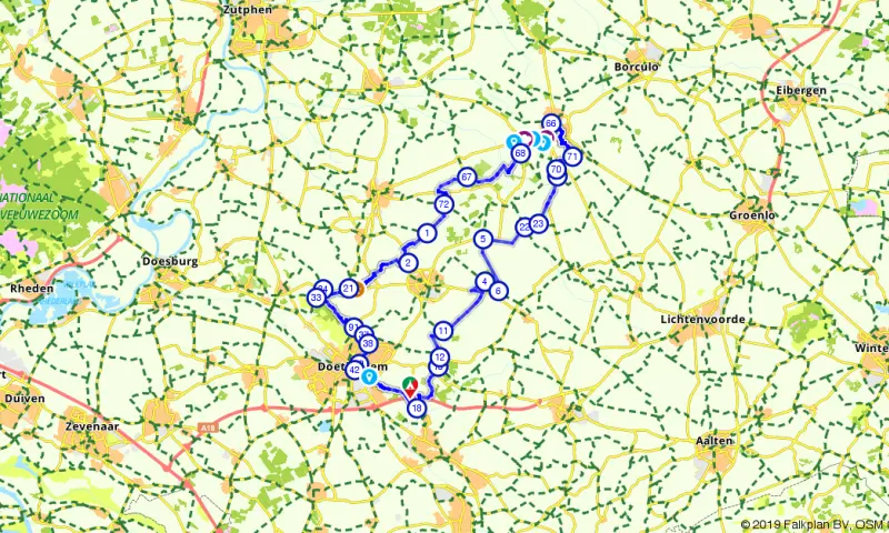 Route in Gelderland