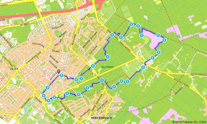 Route in Utrecht