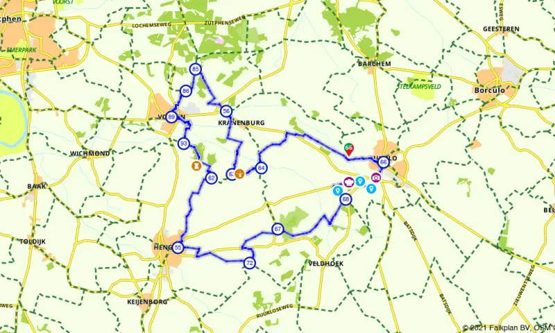 Route in Gelderland