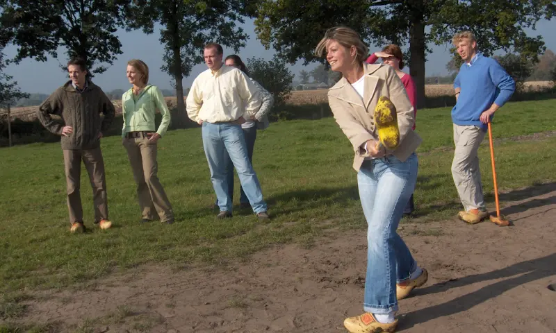 Boerengolf met vrienden en familie