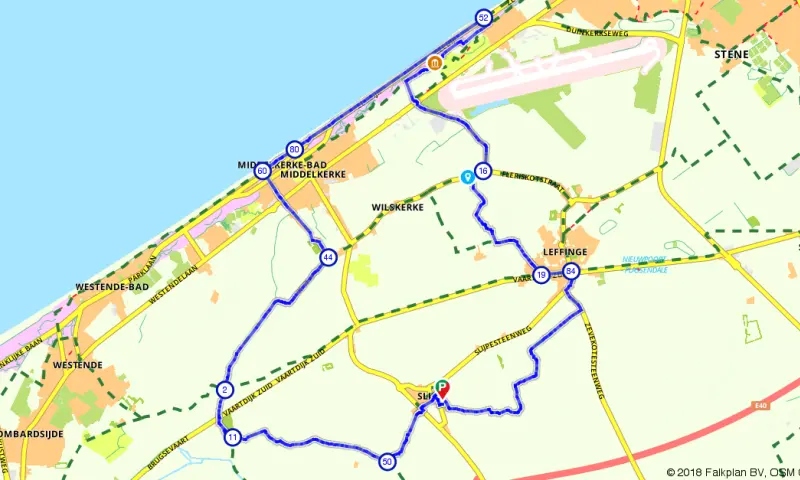 Route in het buitenland