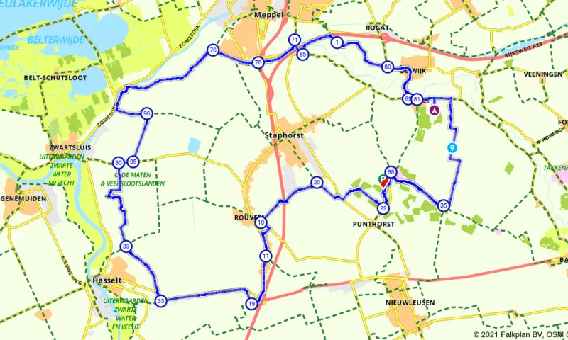 Route in Overijssel