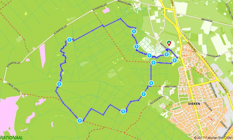 Route in Gelderland