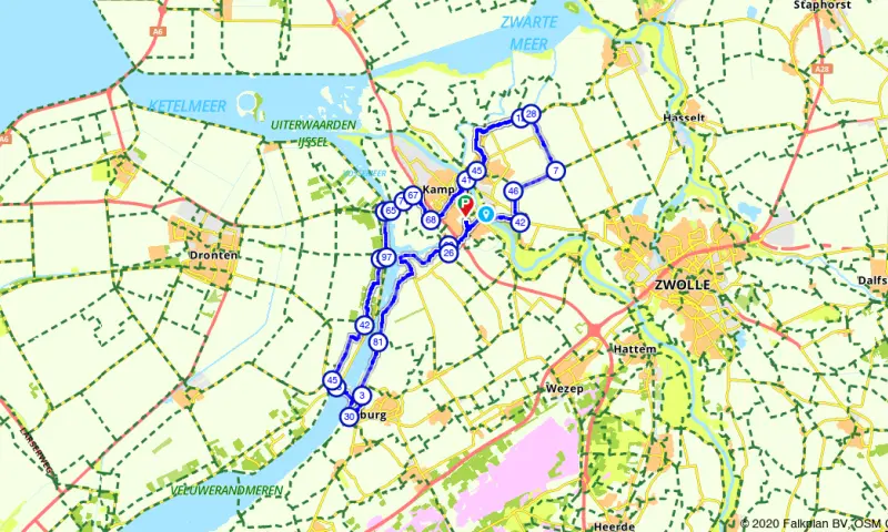 Route in Overijssel