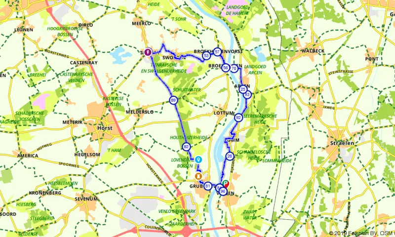 Route in Limburg