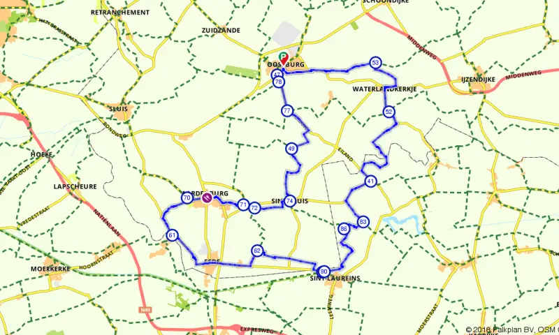Route in Zeeland