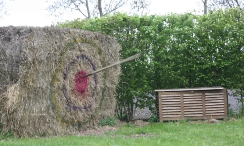 Hooivorkdarten bij boerderijrecreatie