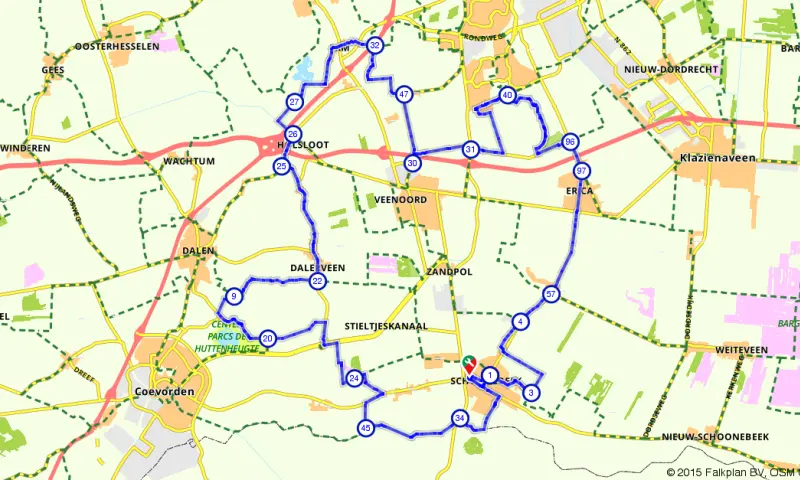 Route in Drenthe