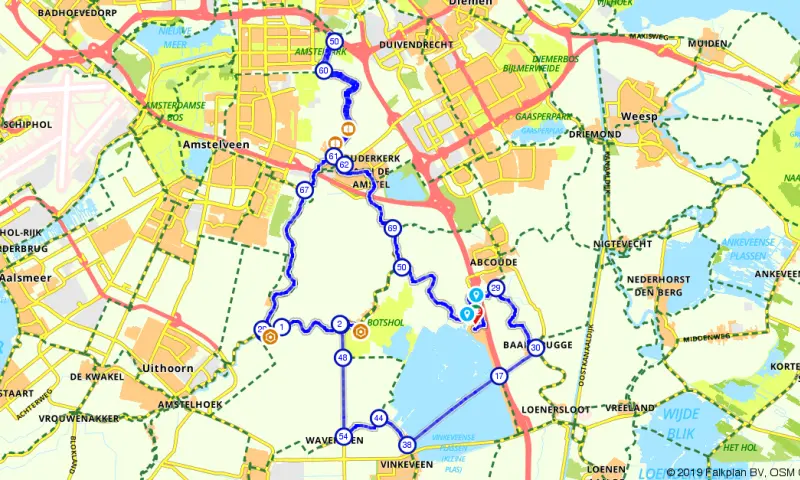 Amstel route