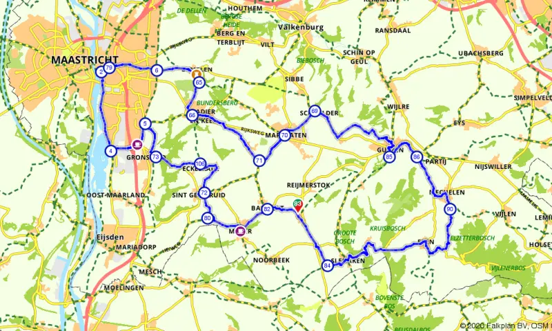 Route in Limburg