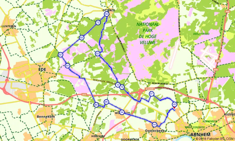 Route in Gelderland