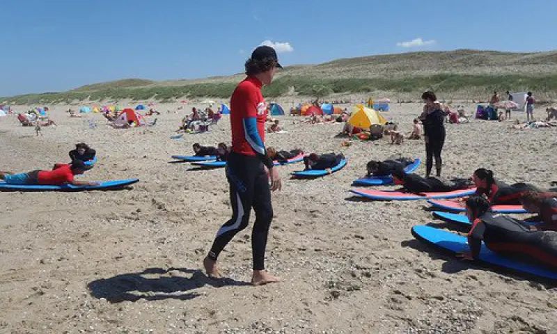 Op het strand