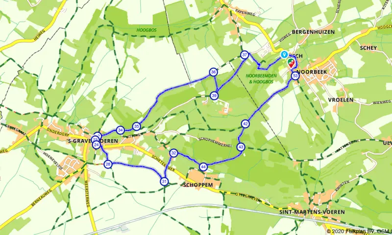 Route in Limburg