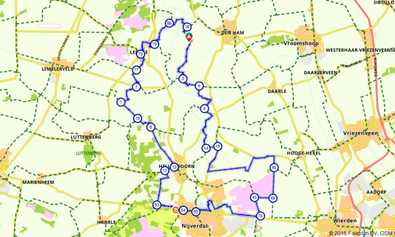 Route in Overijssel