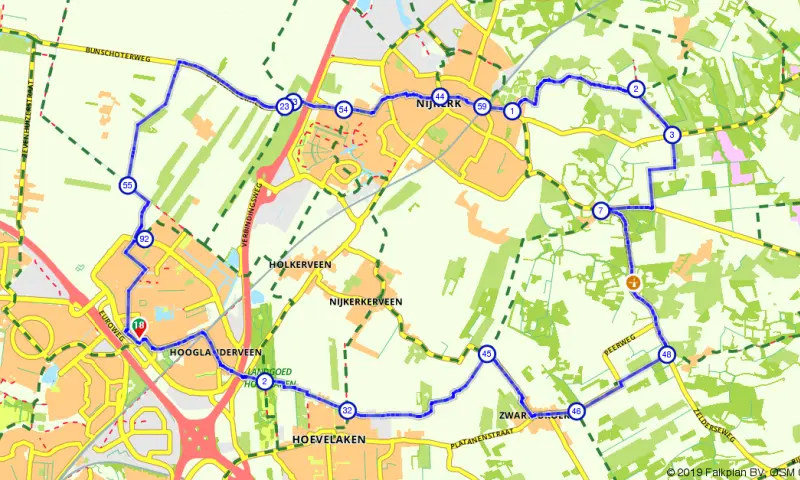 Driedorp en Nijkerk route