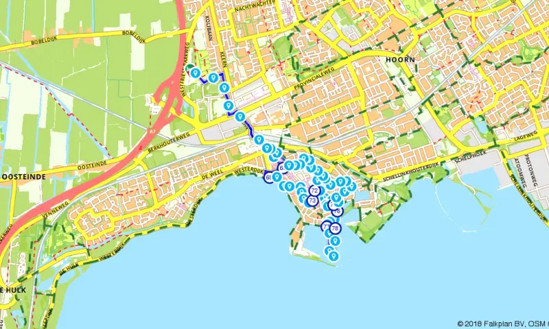 Route in Noord-Holland