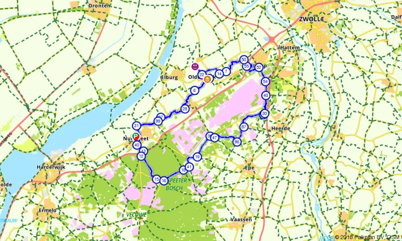 Route in Gelderland