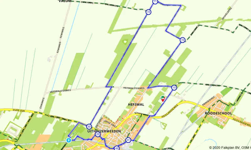 Route Groningen