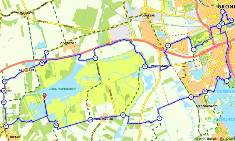 Route in Drenthe