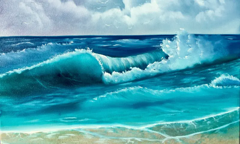 Schilderij van Bob Ross