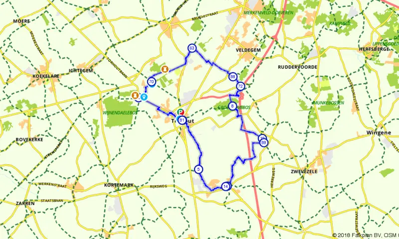 Route in het buitenland