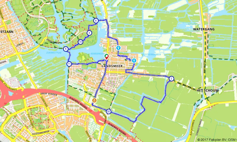 Route in Noord-Holland