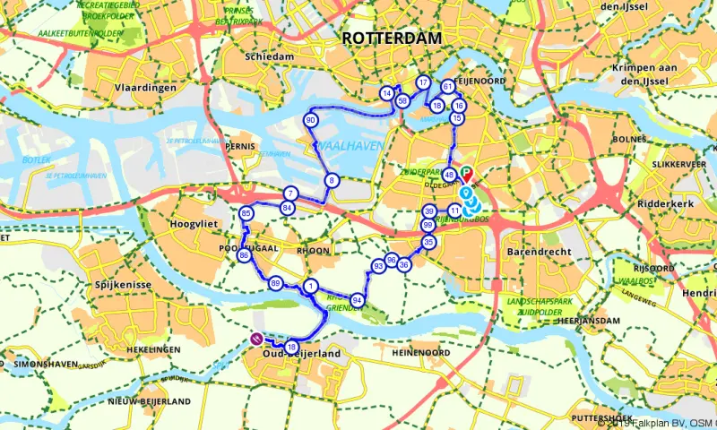 Route Zuid-Holland