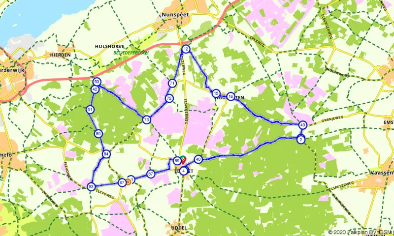 Route in Gelderland