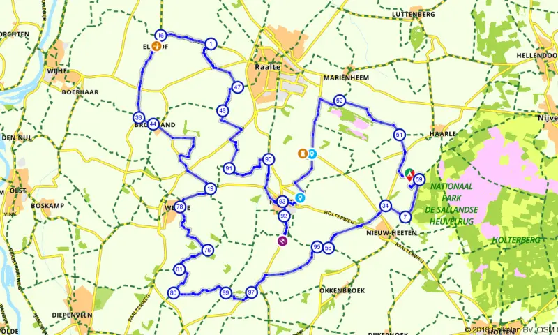 Route in Overijssel