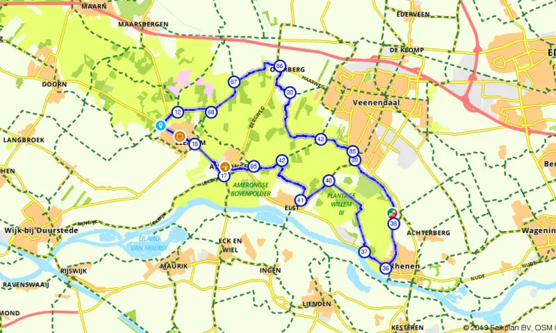 Route in Utrecht