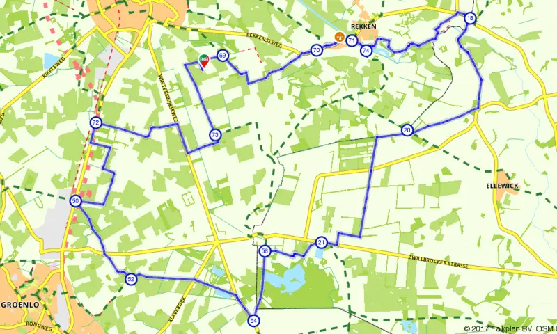 Route in Gelderland