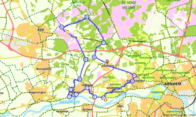 Route in Gelderland